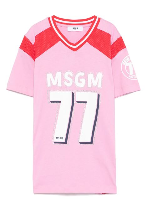 Abito con decorazione di cristalli MSGM KIDS | S5MSJGDR263MS003